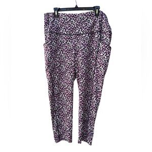 CHICOS Stretch Zenergy Pants Animal Print Slimming Chicos SZ 3 16/18)